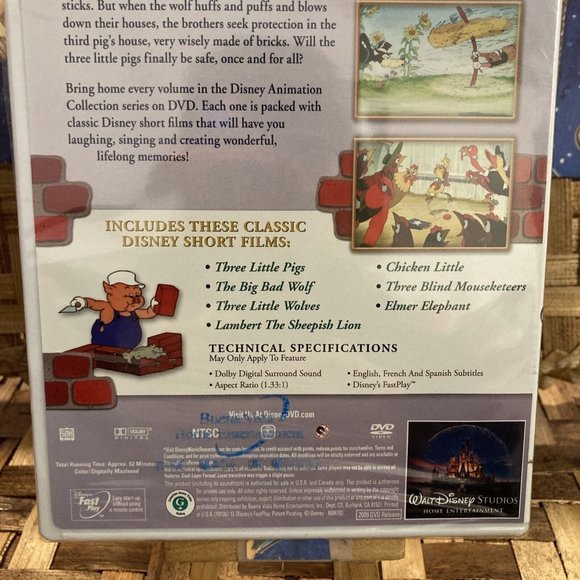 Disney Animation Collection: Volume 2: The Three Little Pigs (DVD) Walt Disney - Picture 8 of 10